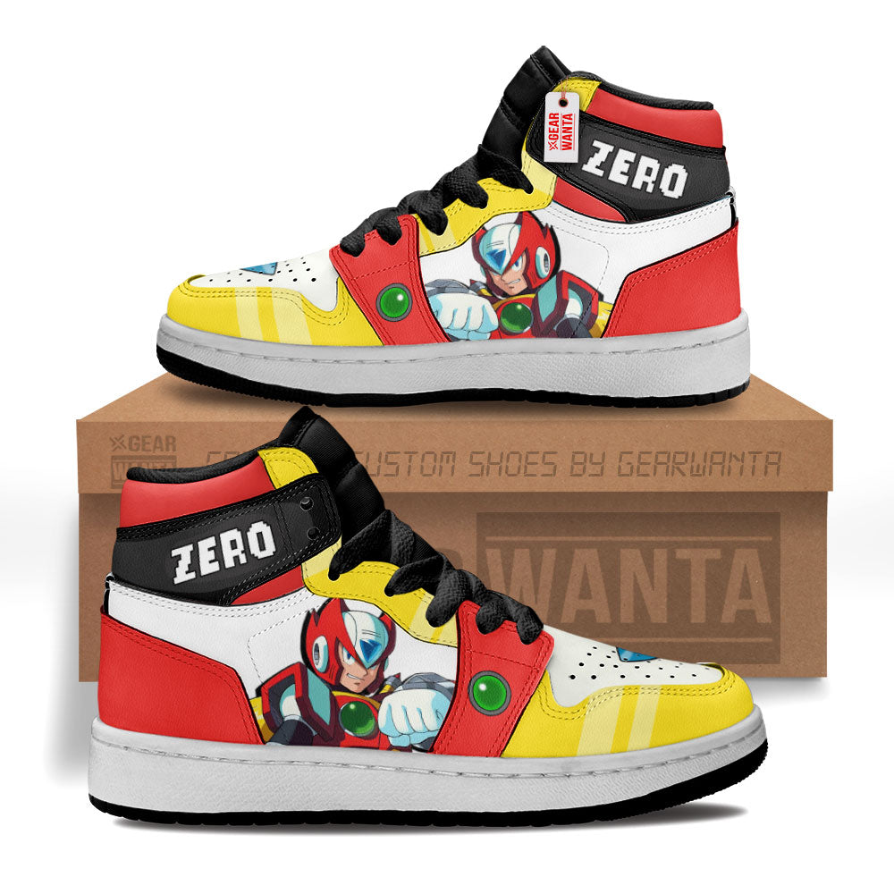 Zero Mega Man Kid J1s Sneakers Custom For Kids Grabiiva